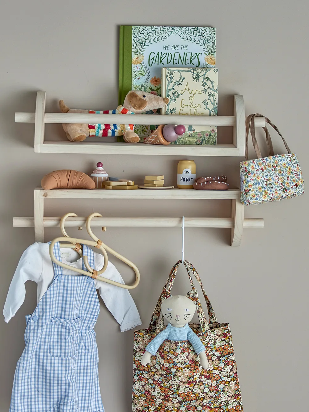 Półka ścienna Mingus 14x60 cm, Nature Bloomingville