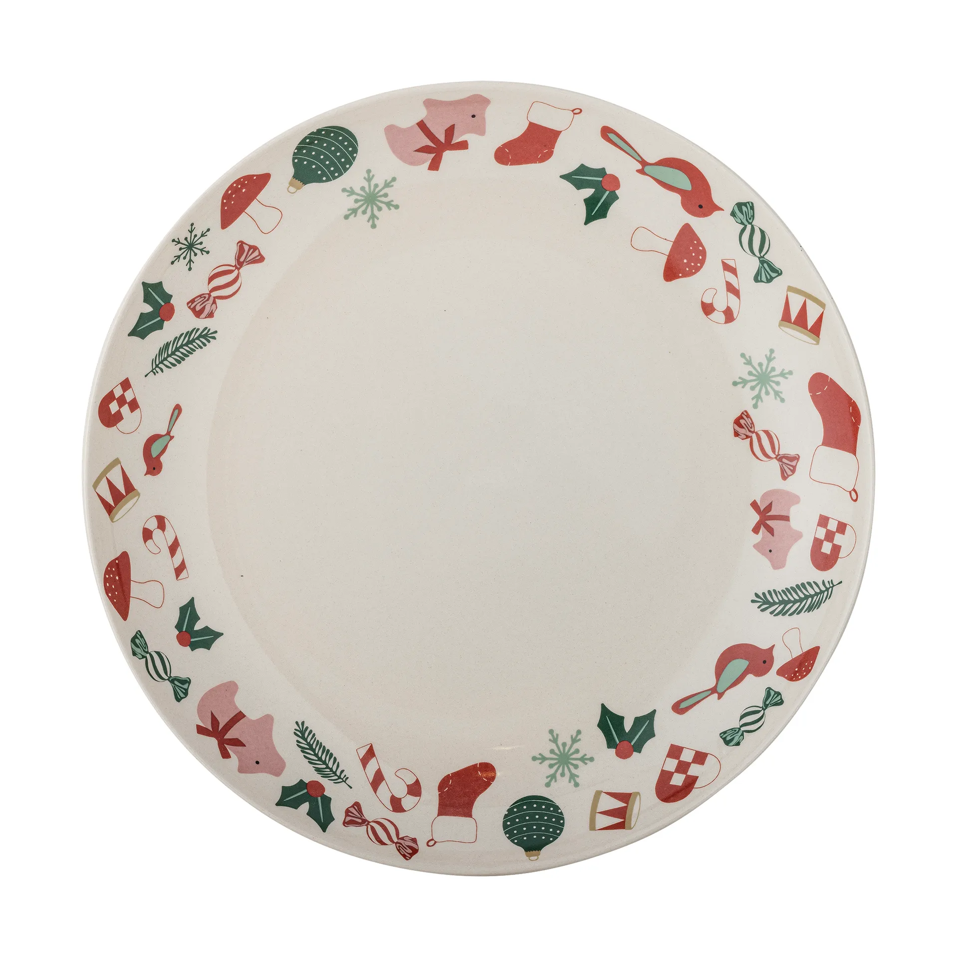 Półmisek do serwowania Yule Ø28 cm, Naturalny-czerwony Bloomingville