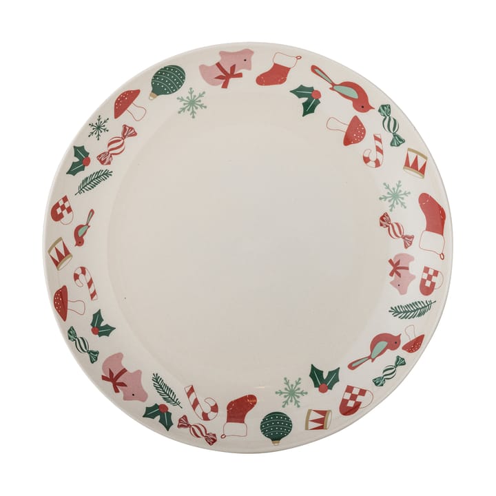 Półmisek do serwowania Yule Ø28 cm - Naturalny-czerwony - Bloomingville