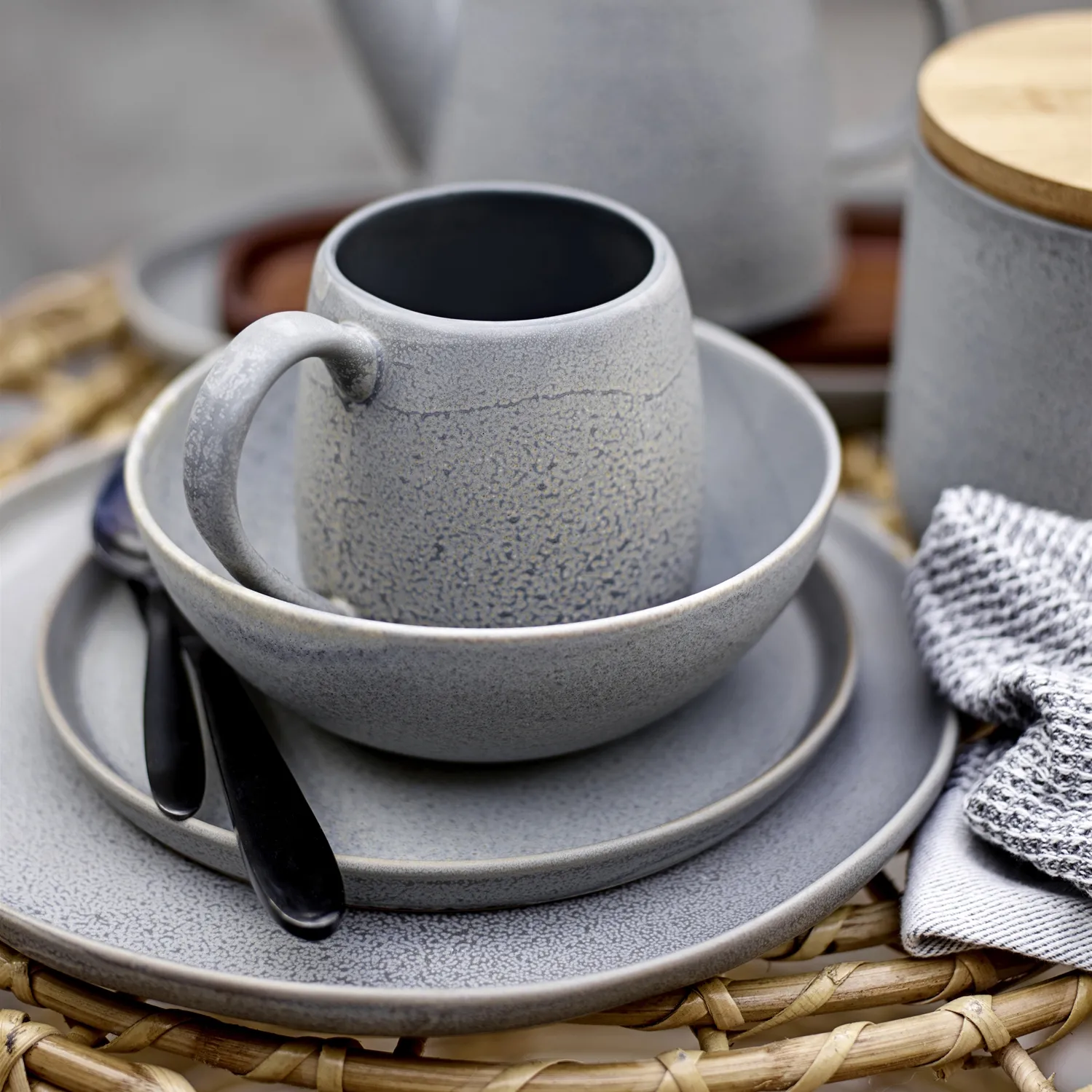 Półmisek Kendra Ø 20 cm, Szary Bloomingville