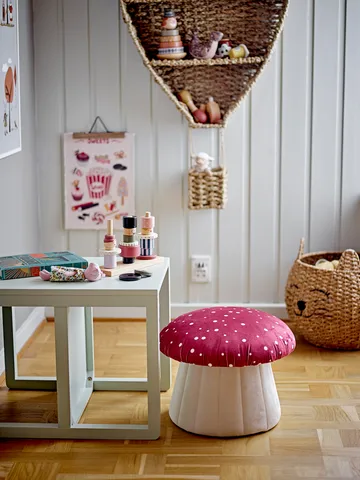 Pufa Lue Ø37x30 cm - Czerwona - Bloomingville