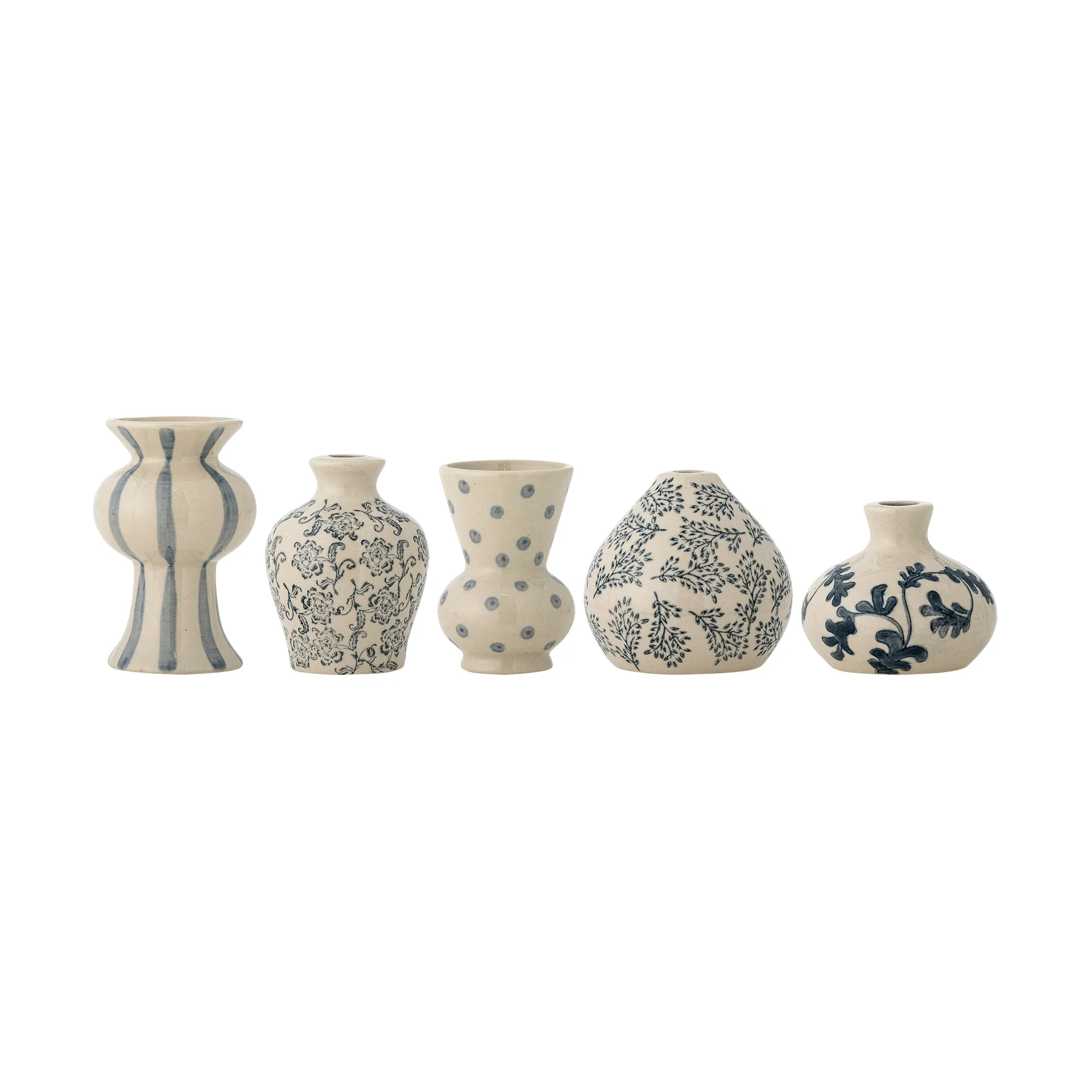 Quinto wazon, Blue Stoneware, 5 części Bloomingville