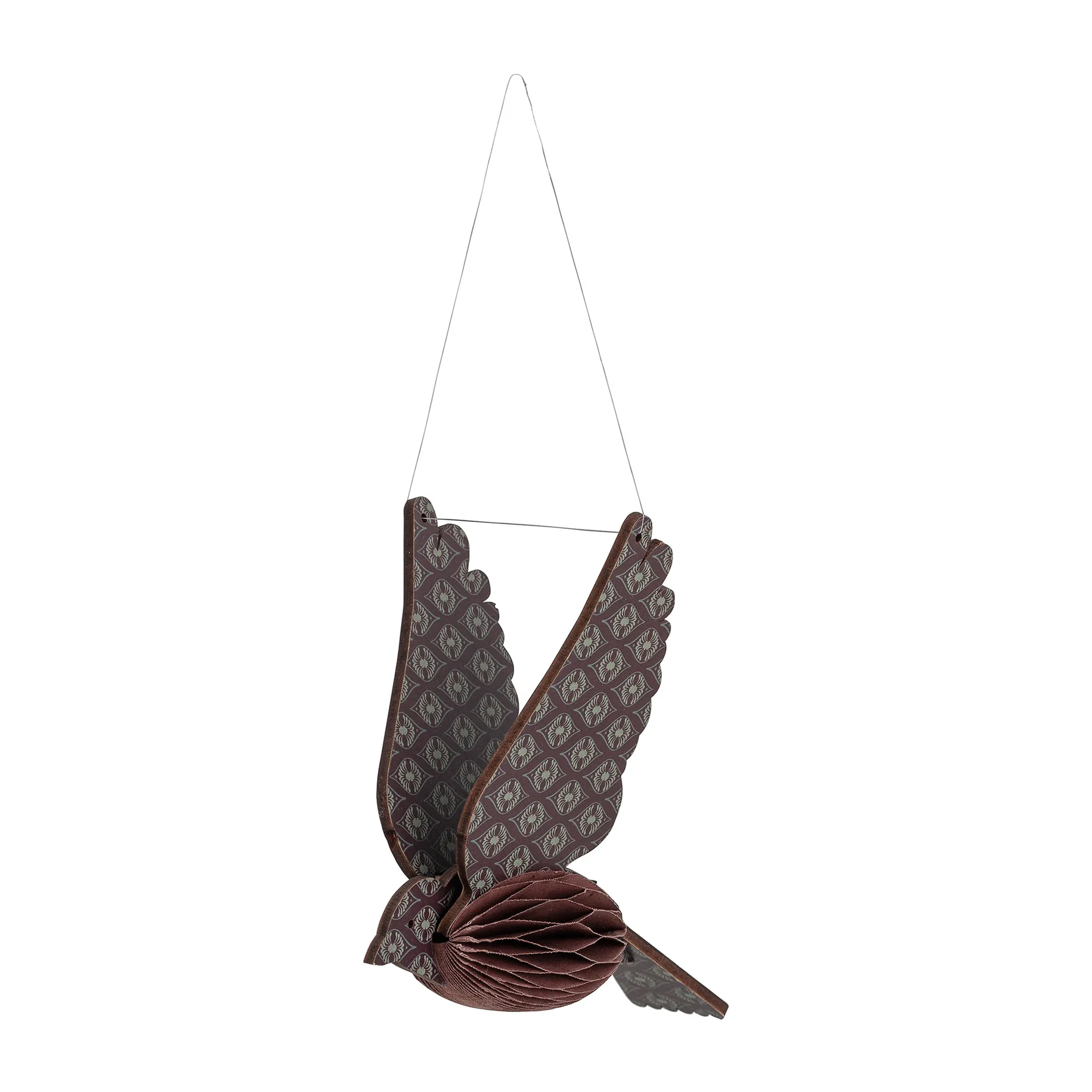 Sagalin Bird Ornament zawieszka świąteczna, Brown Bloomingville
