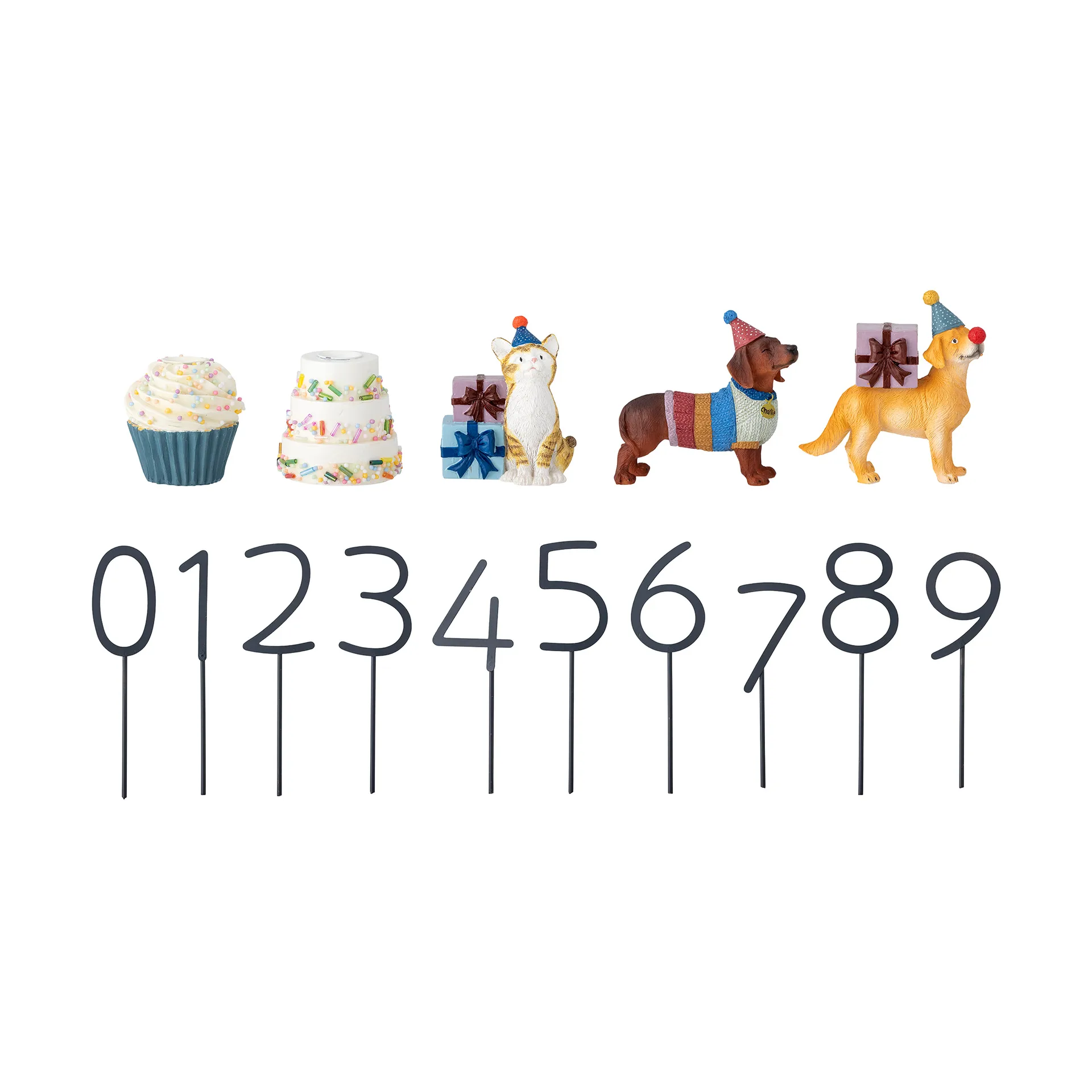 Salve dekoracja urodzinowa 15 Części, Multi Bloomingville