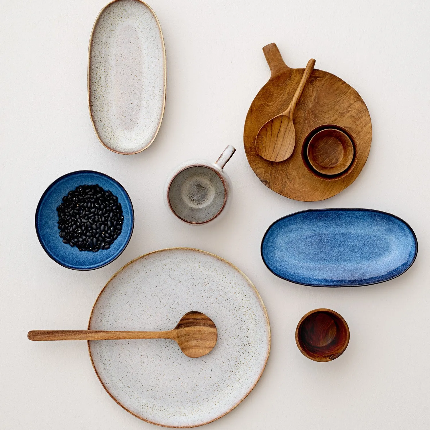 Sandrine talerz duży, jasnoszary Bloomingville