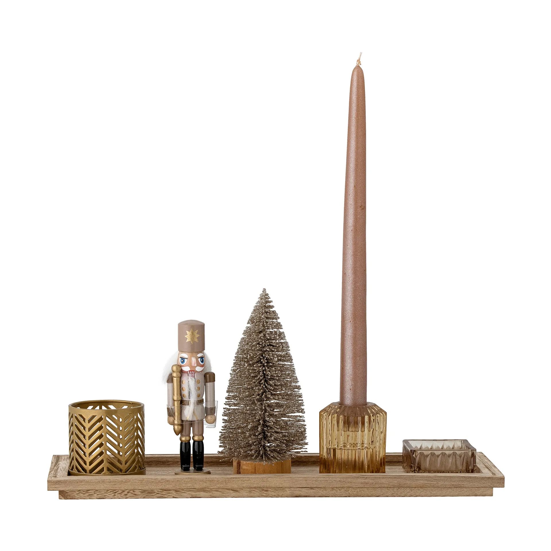 Sanga taca ze świecznikiem 6 Części, Brun Bloomingville