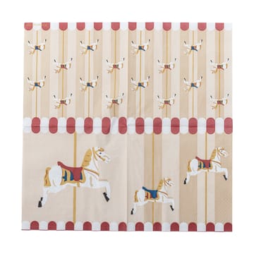 Serwetki Merry-go-round 33x33 cm, 20 szt. - Naturalny - Bloomingville