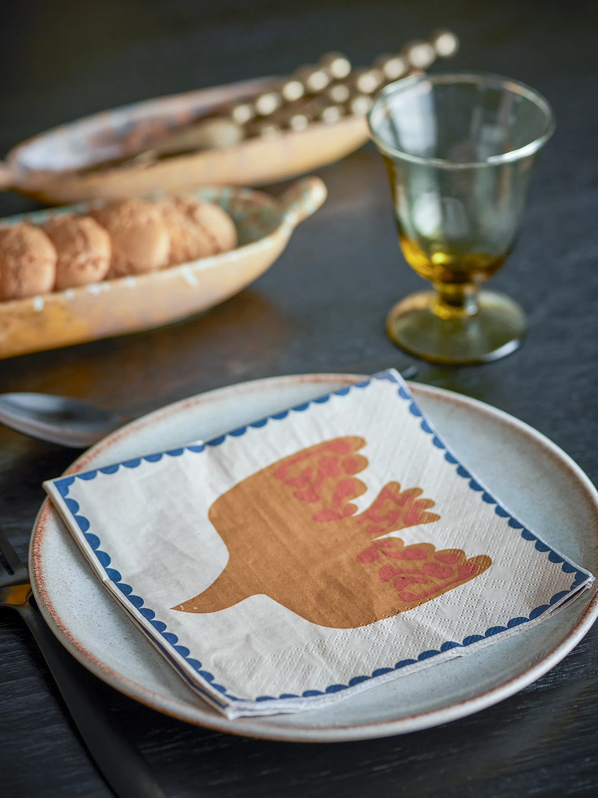 Serwetki papierowe Anniversary 20 szt., Żółty Bloomingville