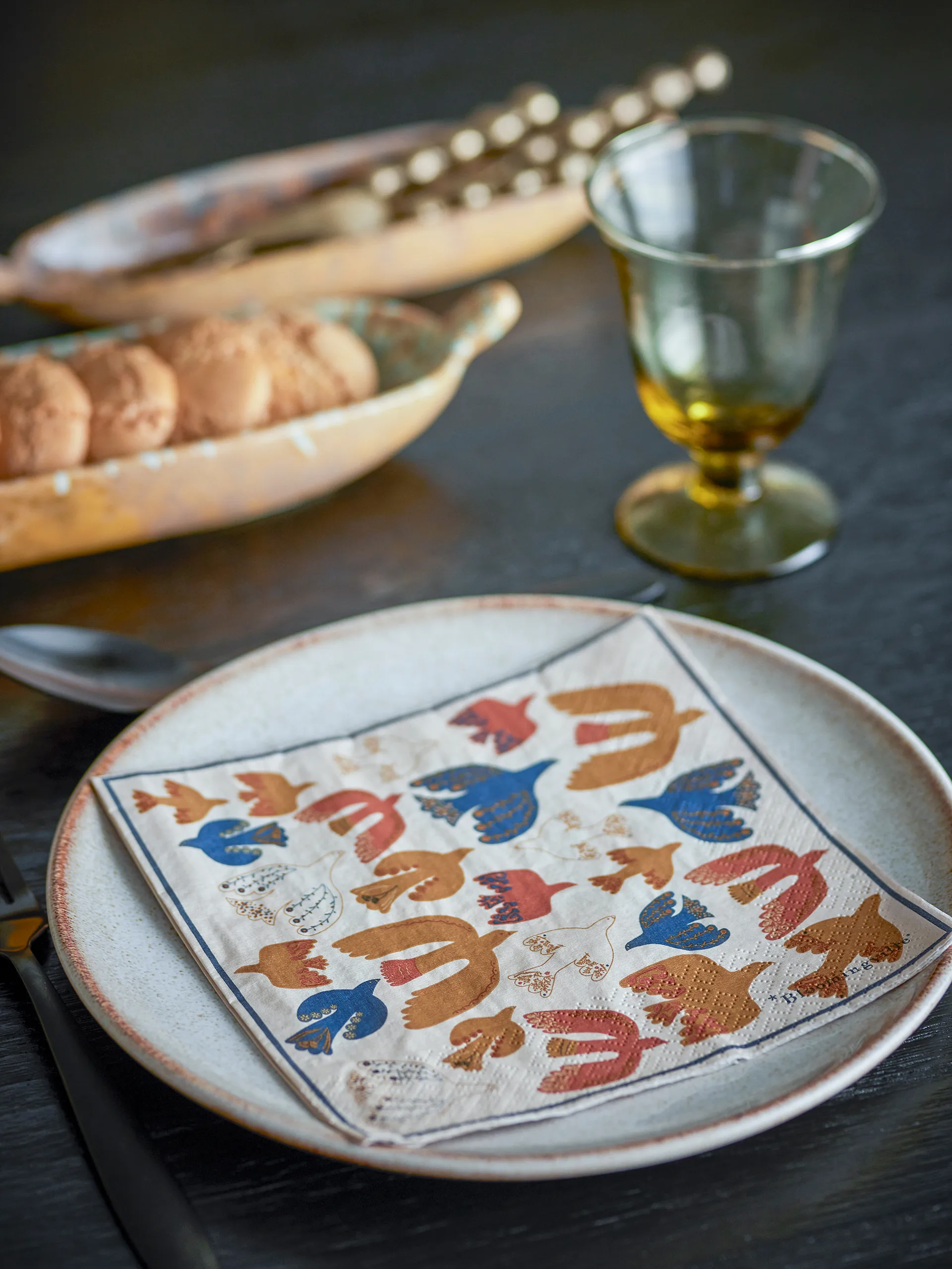 Serwetki papierowe Anniversary 20 szt., Żółty Bloomingville