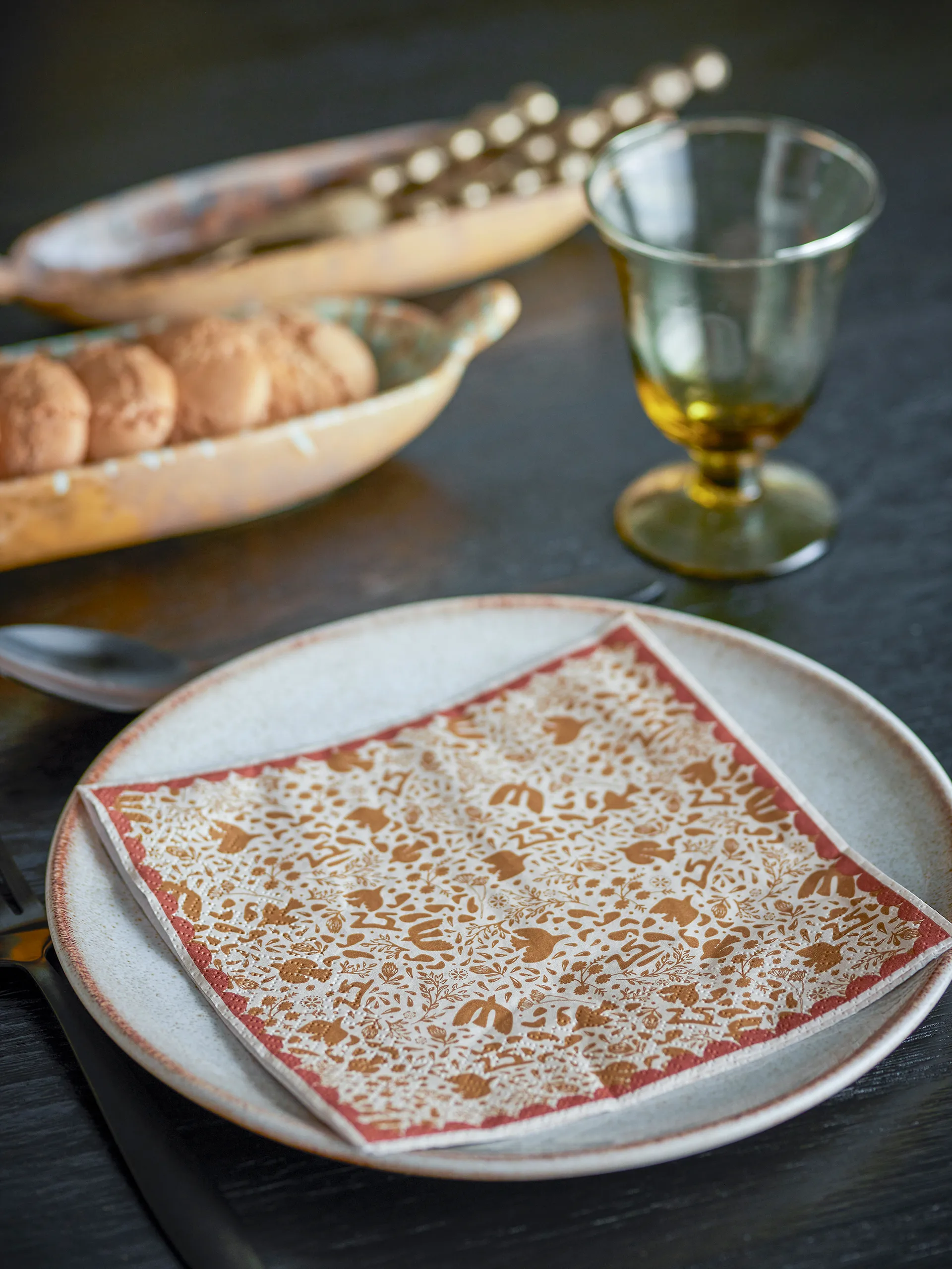 Serwetki papierowe Anniversary 20 szt., Żółty Bloomingville