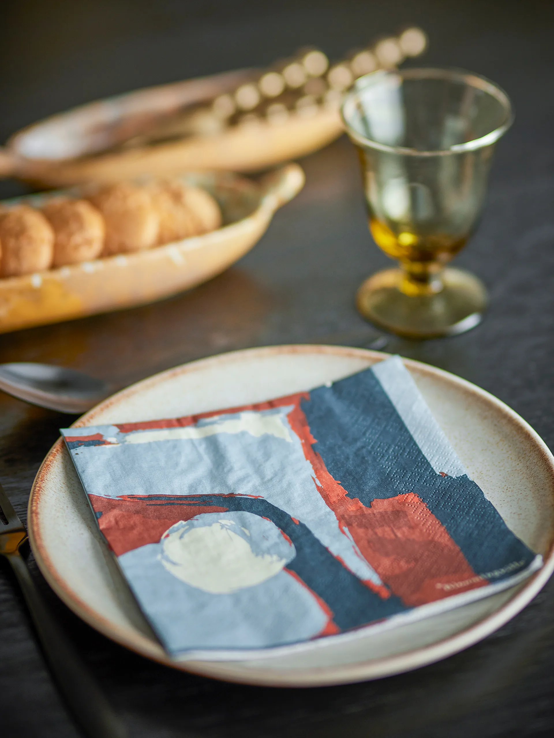 Serwetki papierowe Arty 20 szt., Niebieski Bloomingville