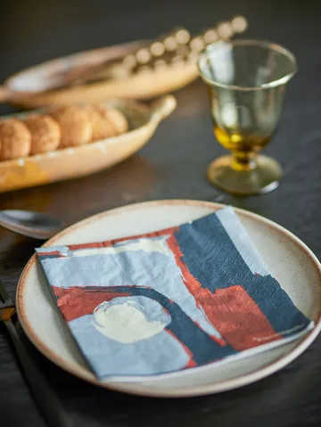 Serwetki papierowe Arty 20 szt. - Niebieski - Bloomingville