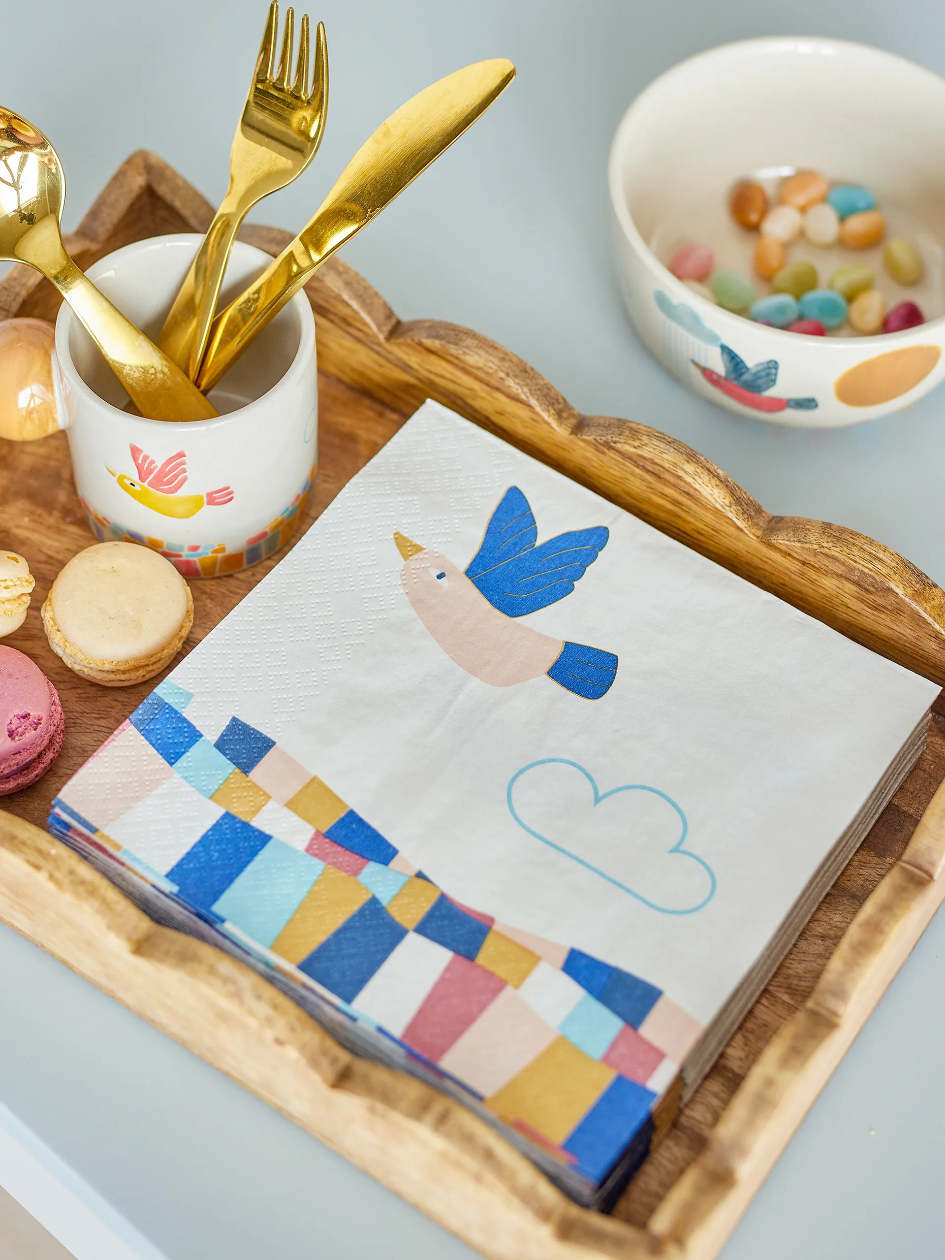 Serwetki papierowe Colorine 20 szt., Naturalny Bloomingville