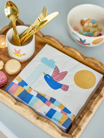 Serwetki papierowe Colorine 20 szt. - Naturalny - Bloomingville