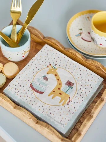 Serwetki papierowe Colorine 20 szt. - Niebieski - Bloomingville