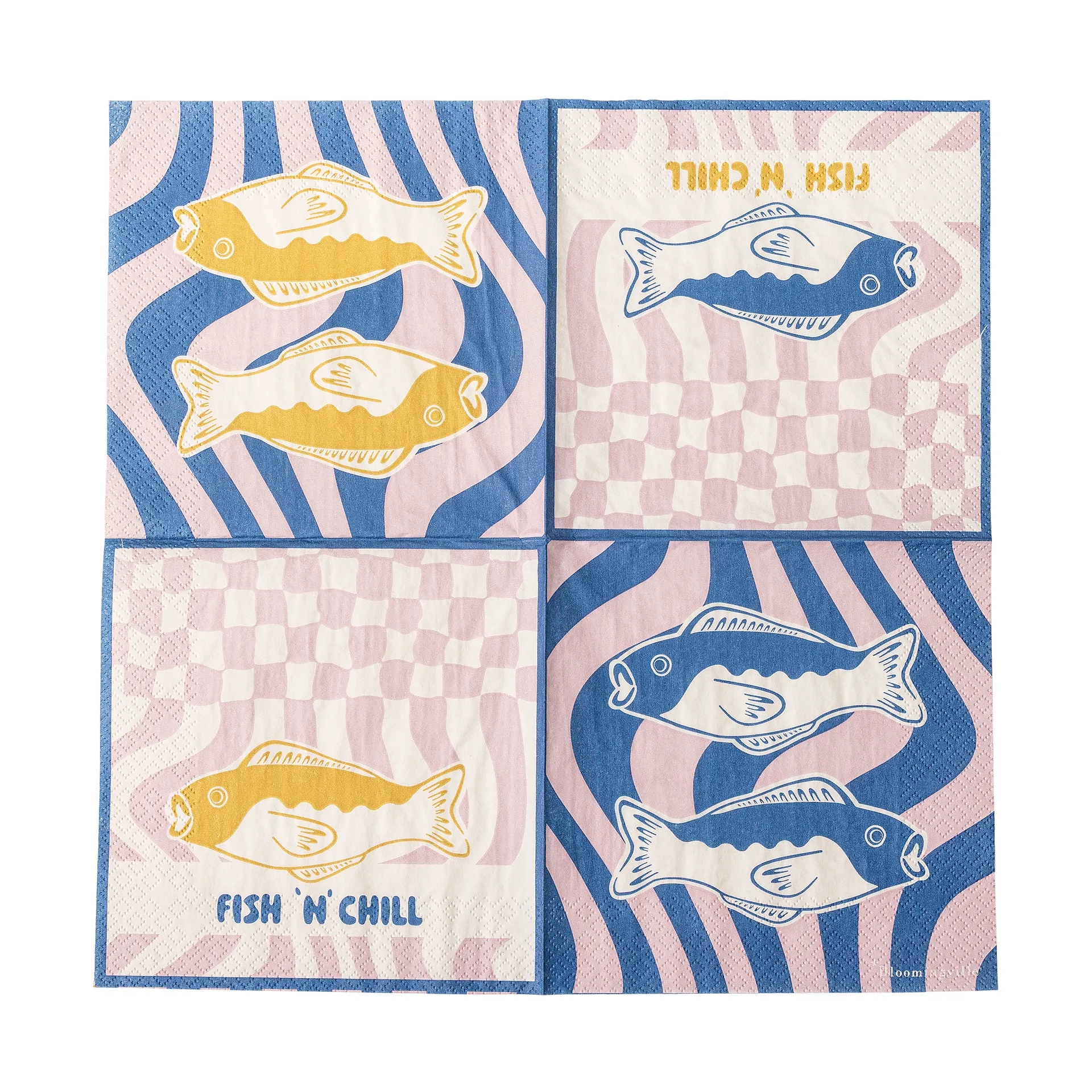 Serwetki papierowe Remy 20 szt., Niebieski Bloomingville