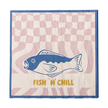 Serwetki papierowe Remy 20 szt. - Niebieski - Bloomingville