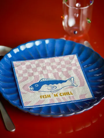 Serwetki papierowe Remy 20 szt. - Niebieski - Bloomingville