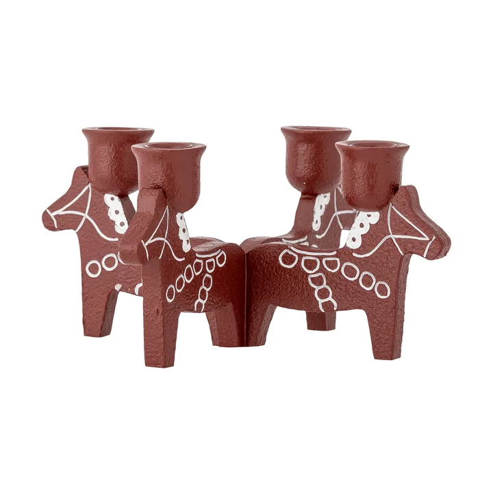 Siffer adventsljusstake - Czerwony, 23 cm - Bloomingville