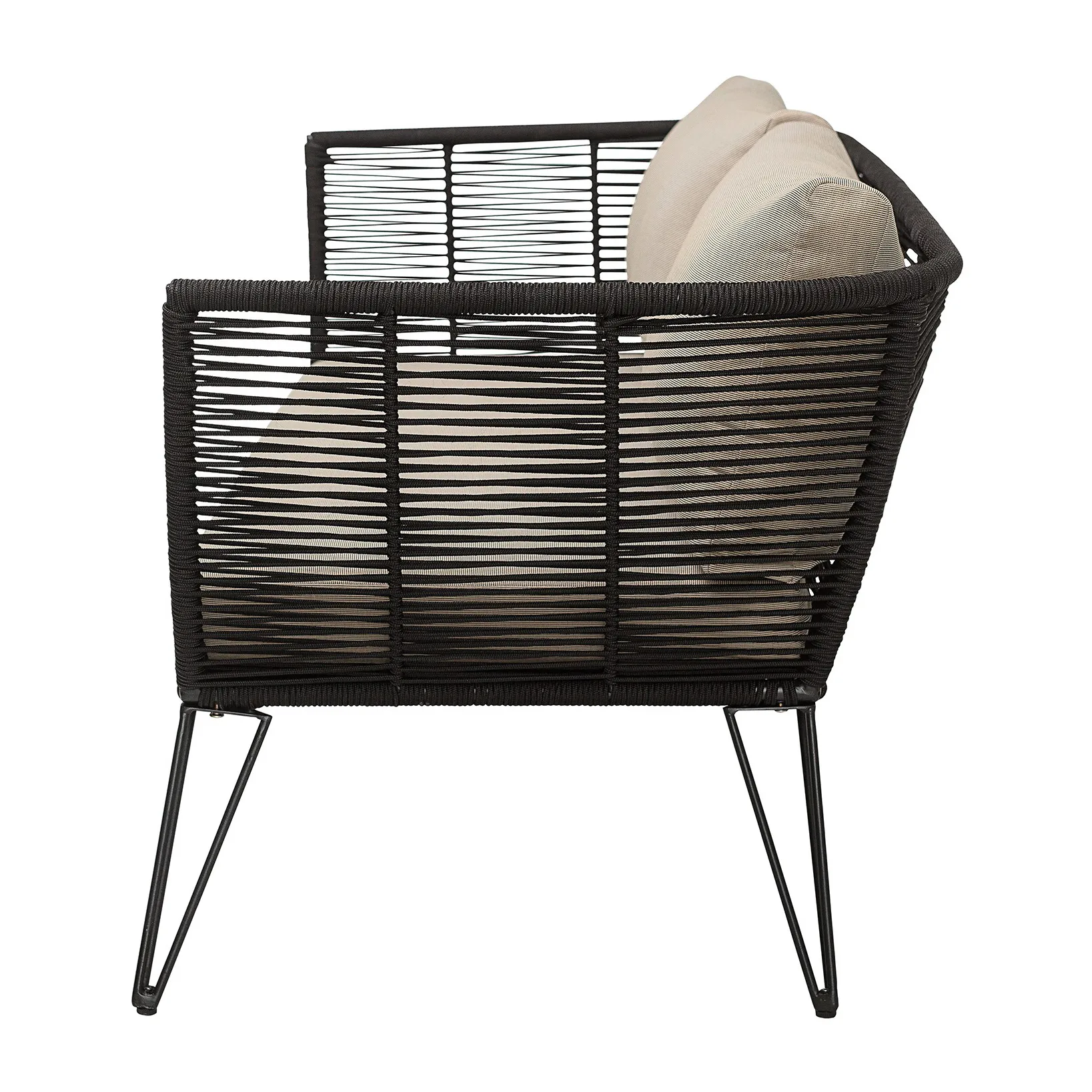 Sofa Mundo, Black-beige Bloomingville