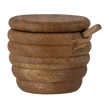 Solniczka z łyżką Tilda Ø9 cm - Naturalny - Bloomingville