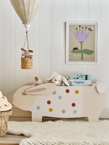 Stojak na książki Villja 87x38 cm - Biały - Bloomingville