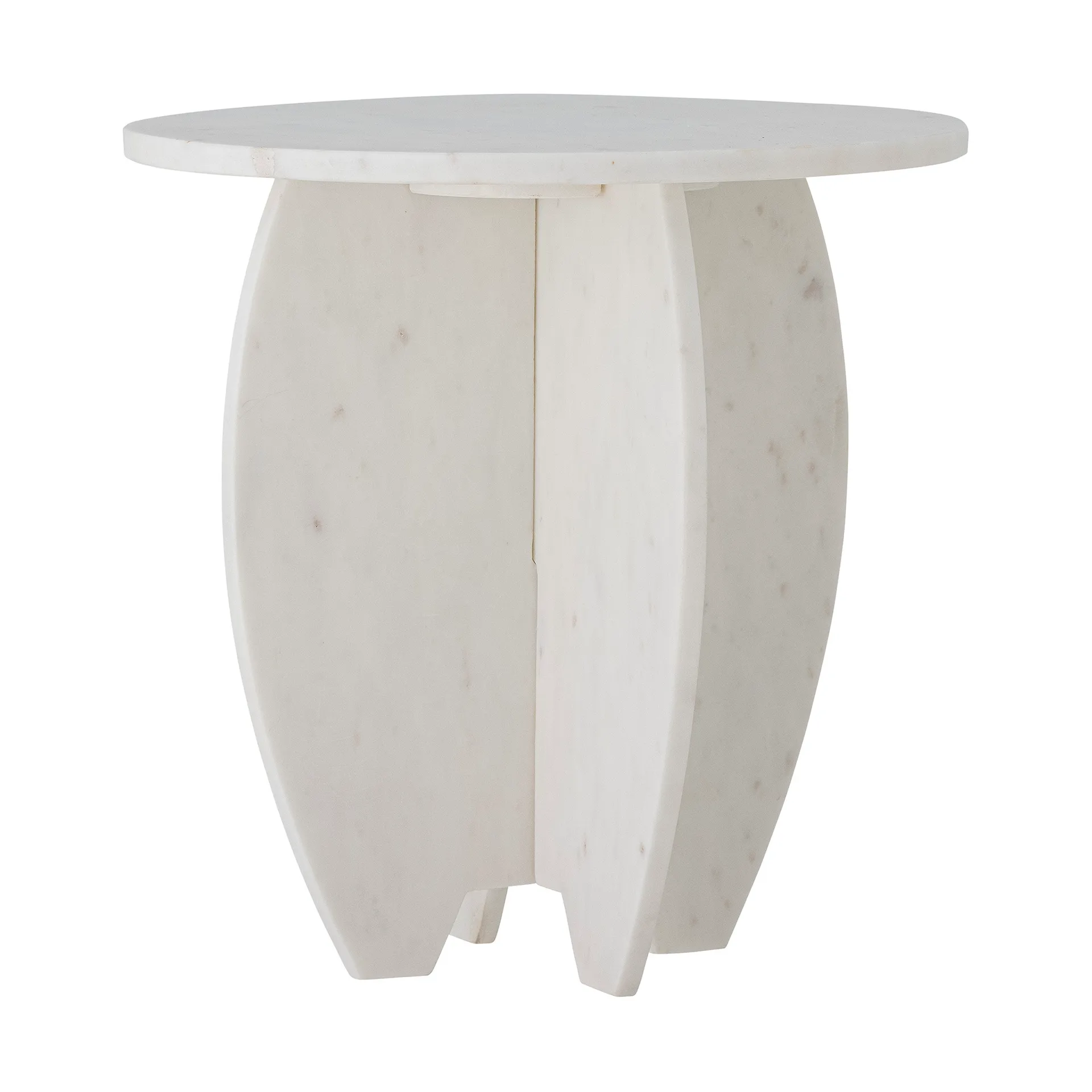 Stojak Sendai Ø30,5x31 cm, White marble Bloomingville