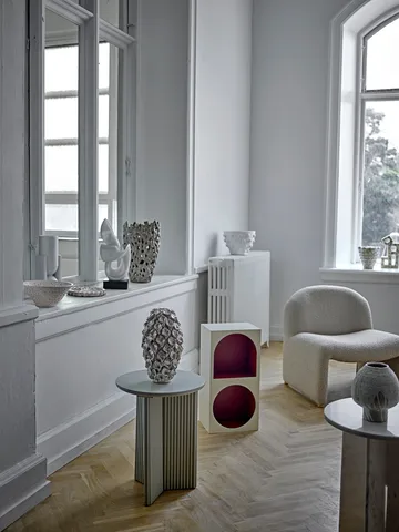 Stolik boczny Edith Ø40 cm - Biały - Bloomingville