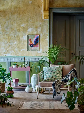 Stolik boczny Isola 60x68 cm - Różowy - Bloomingville