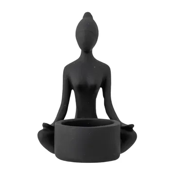 Świecznik Benna 12 cm  - Czarny - Bloomingville