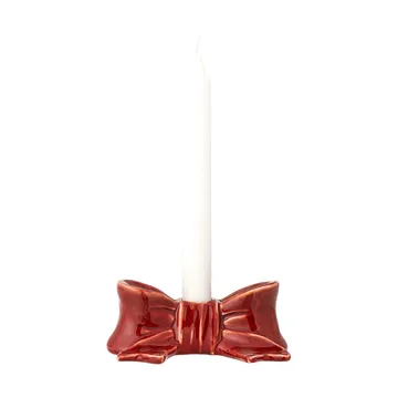 Świecznik Bow - Czerwony, 11,5 cm - Bloomingville