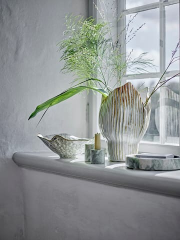 Świecznik Kokoro 2 części - Zielony marmur - Bloomingville