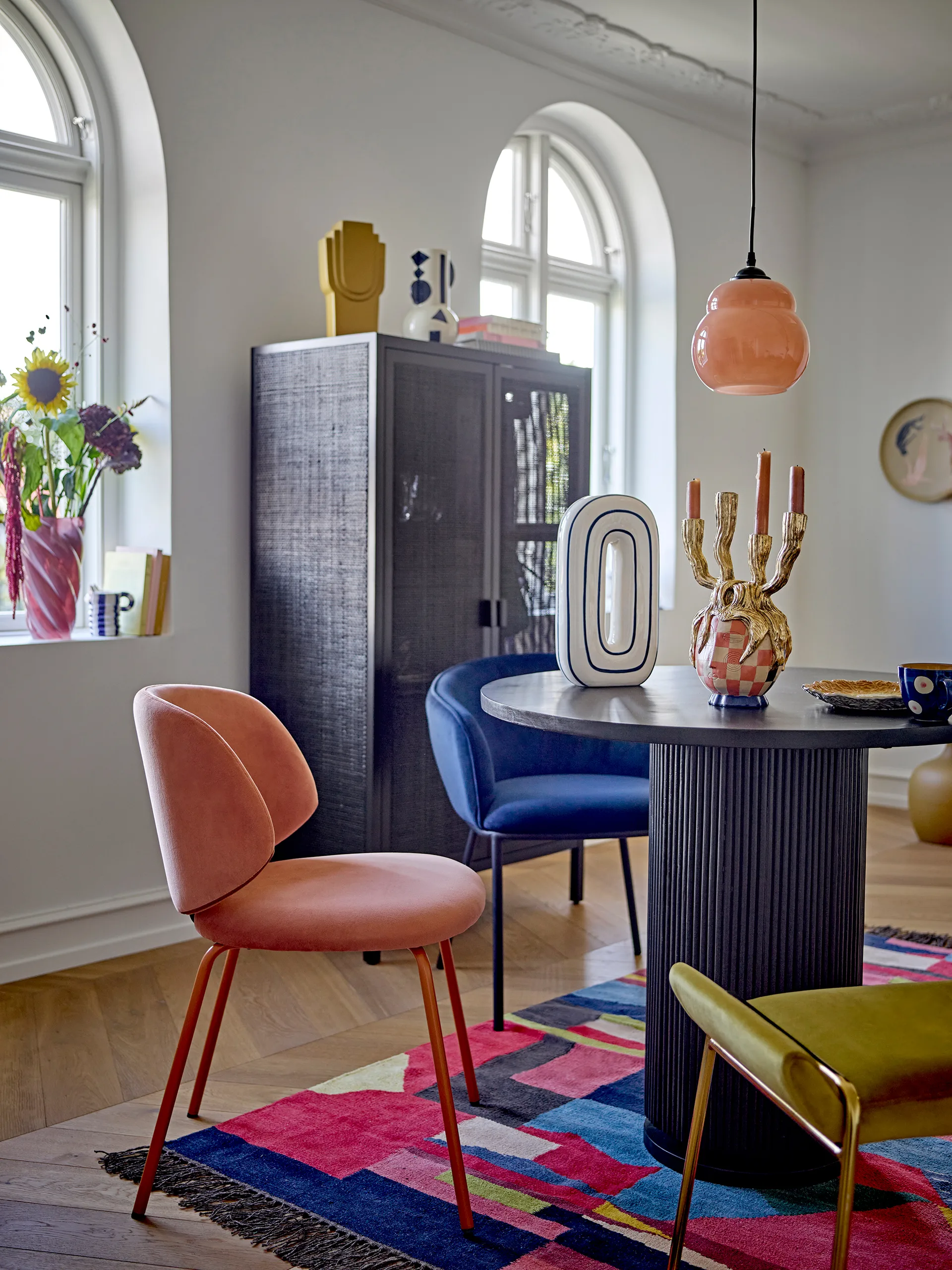 Szafka Marikka 85x40x150 cm, Black Bloomingville