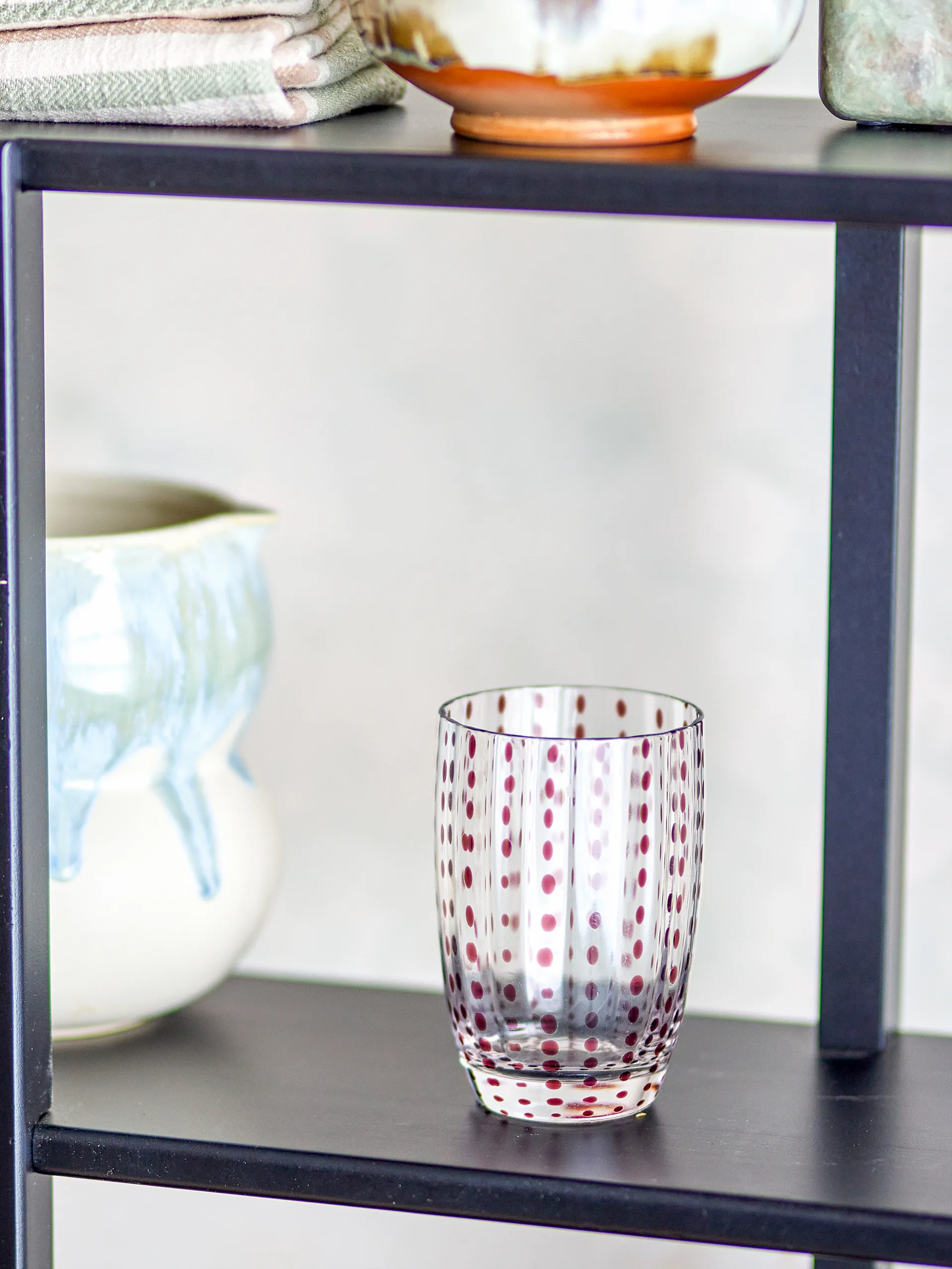 Szklanka do napojów Brinley, 4-pak, Brązowy Bloomingville