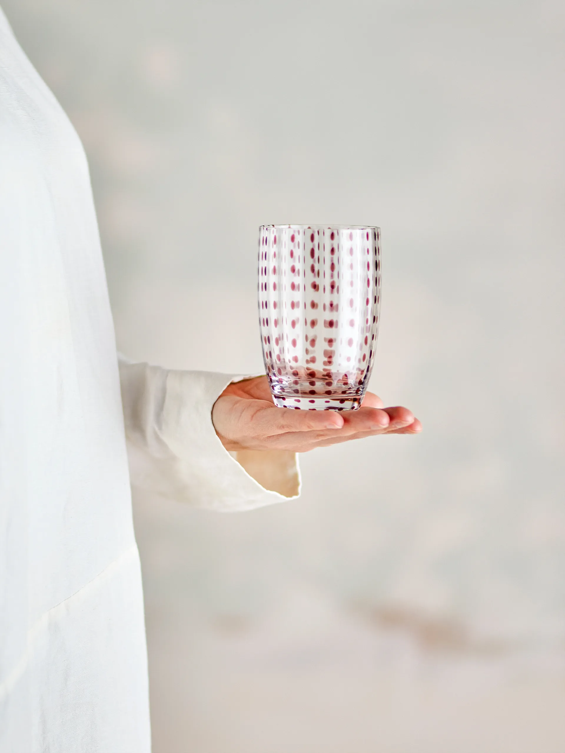 Szklanka do napojów Brinley, 4-pak, Brązowy Bloomingville