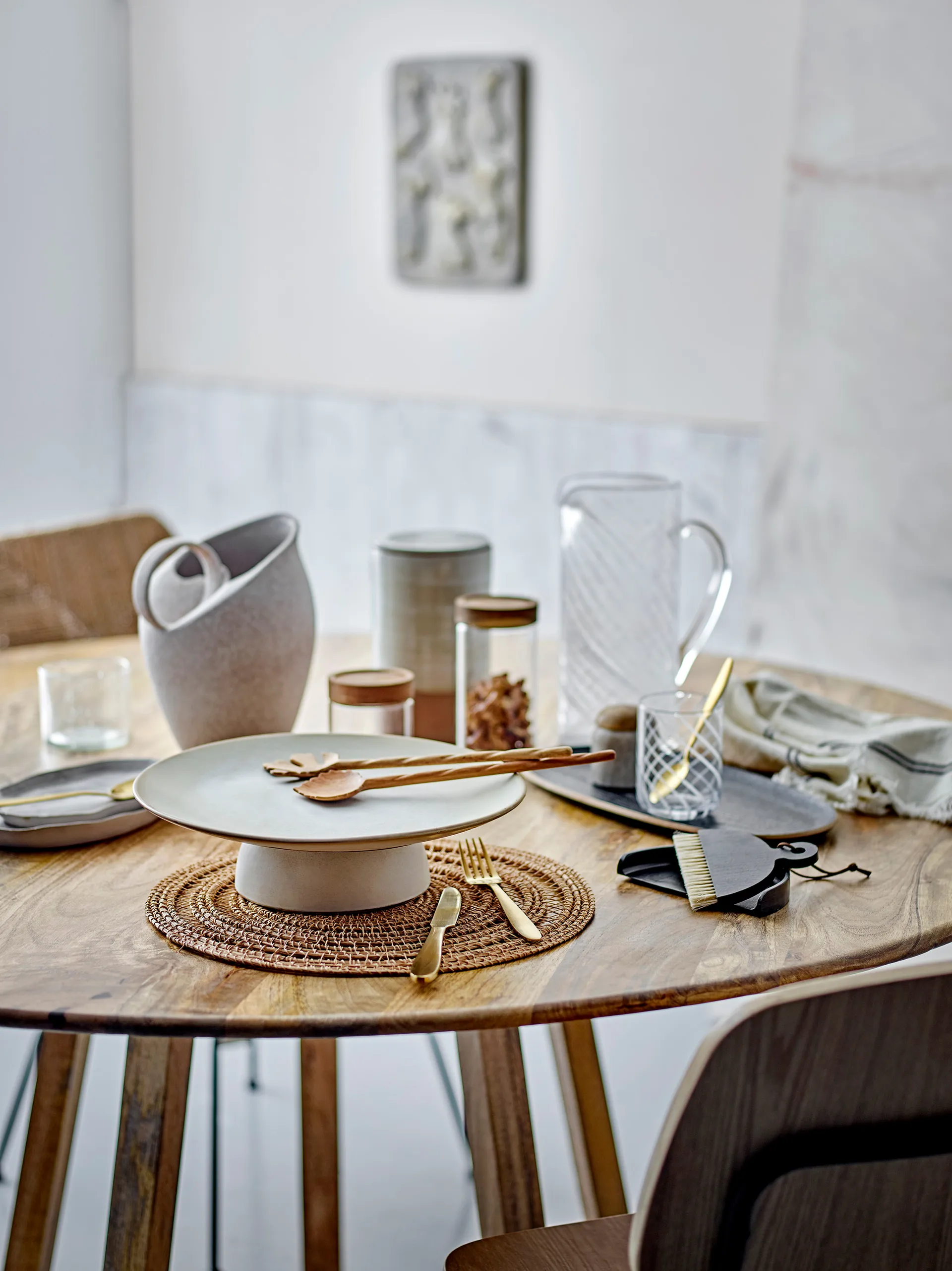 Szufelka i miotła Cleaning, Black beech Bloomingville