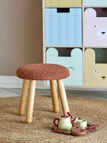 Taboret okrągły Aksel - Brązowy - Bloomingville