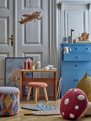 Taboret okrągły Aksel - Brązowy - Bloomingville