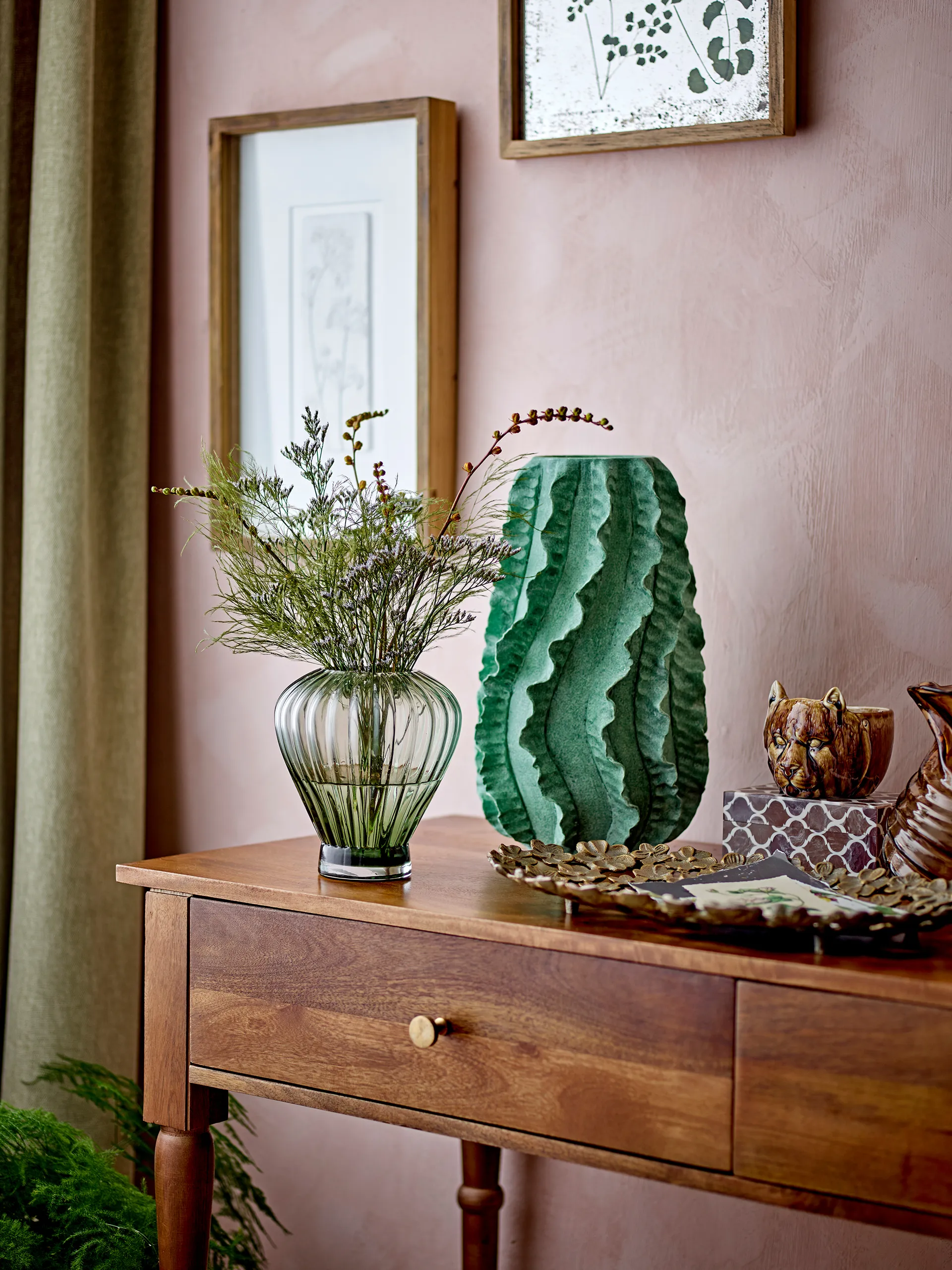 Taca dekoracyjna Micha 25x43,5 cm, Złoto Bloomingville