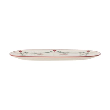 Taca do serwowania Yule 38,5x23 cm - Biała - mosiądz - Bloomingville