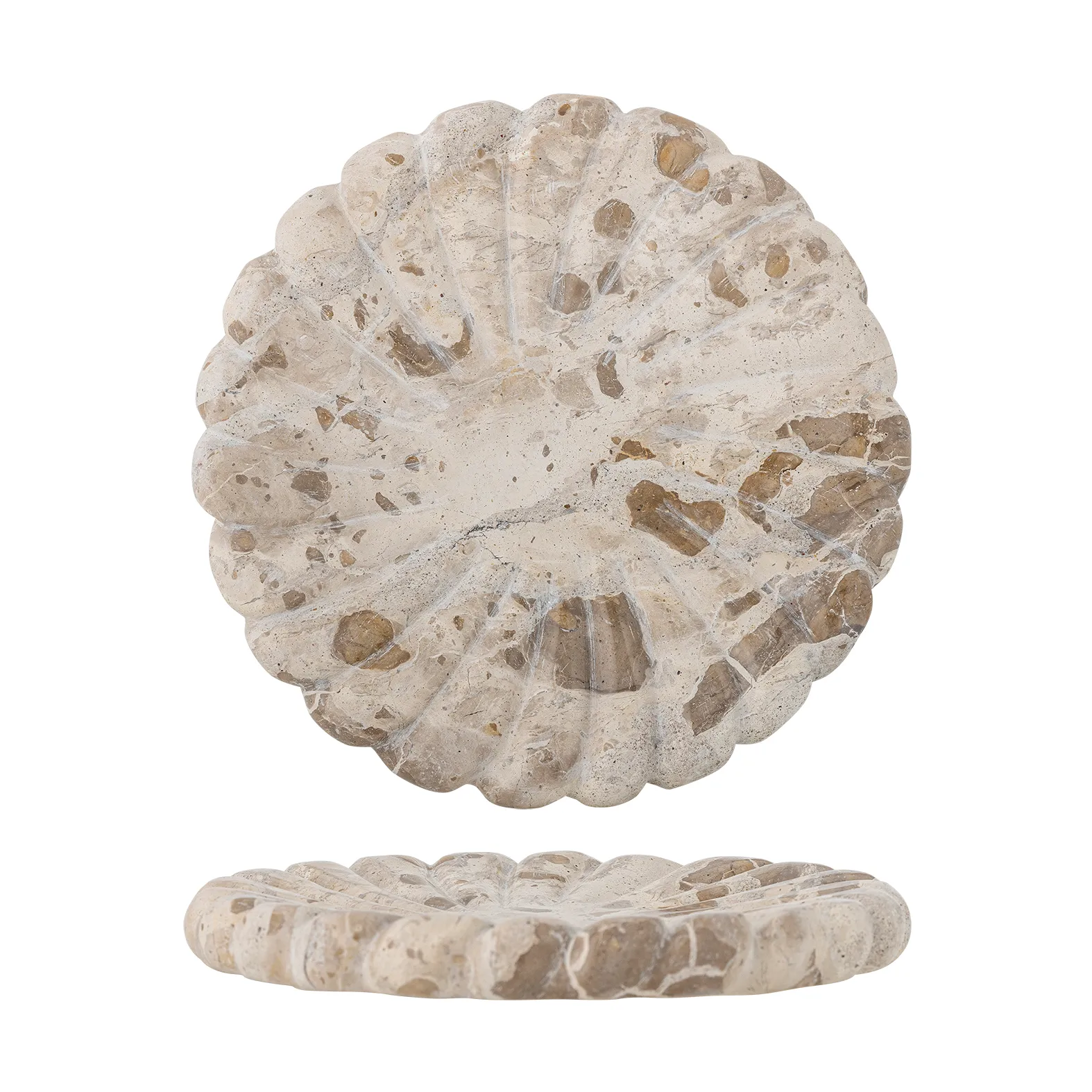 Taca marmurowa Marlie Ø22,5 cm, Naturalny Bloomingville