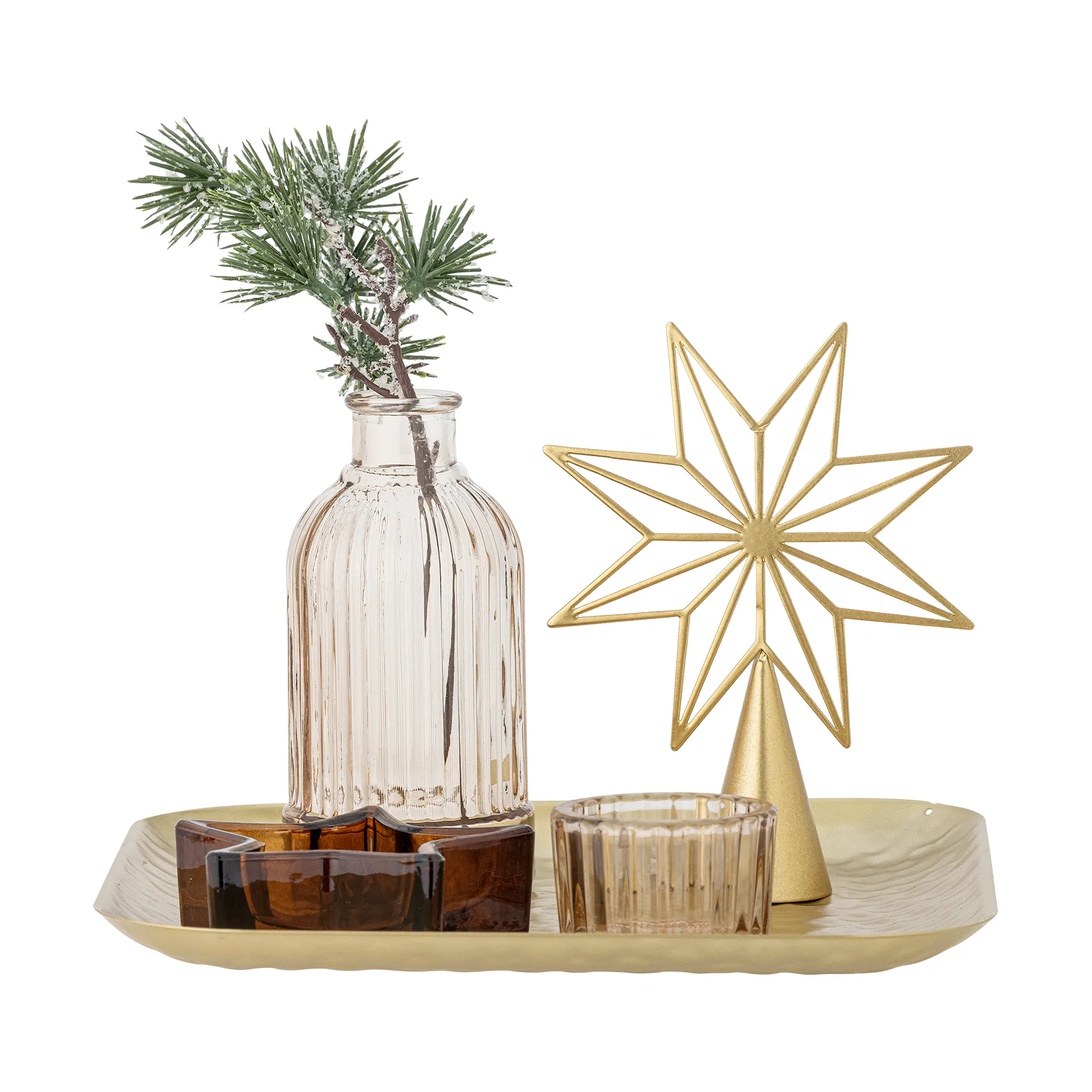 Taca Sanga z elementami dekoracyjnymi, 6 części, Złoty Bloomingville