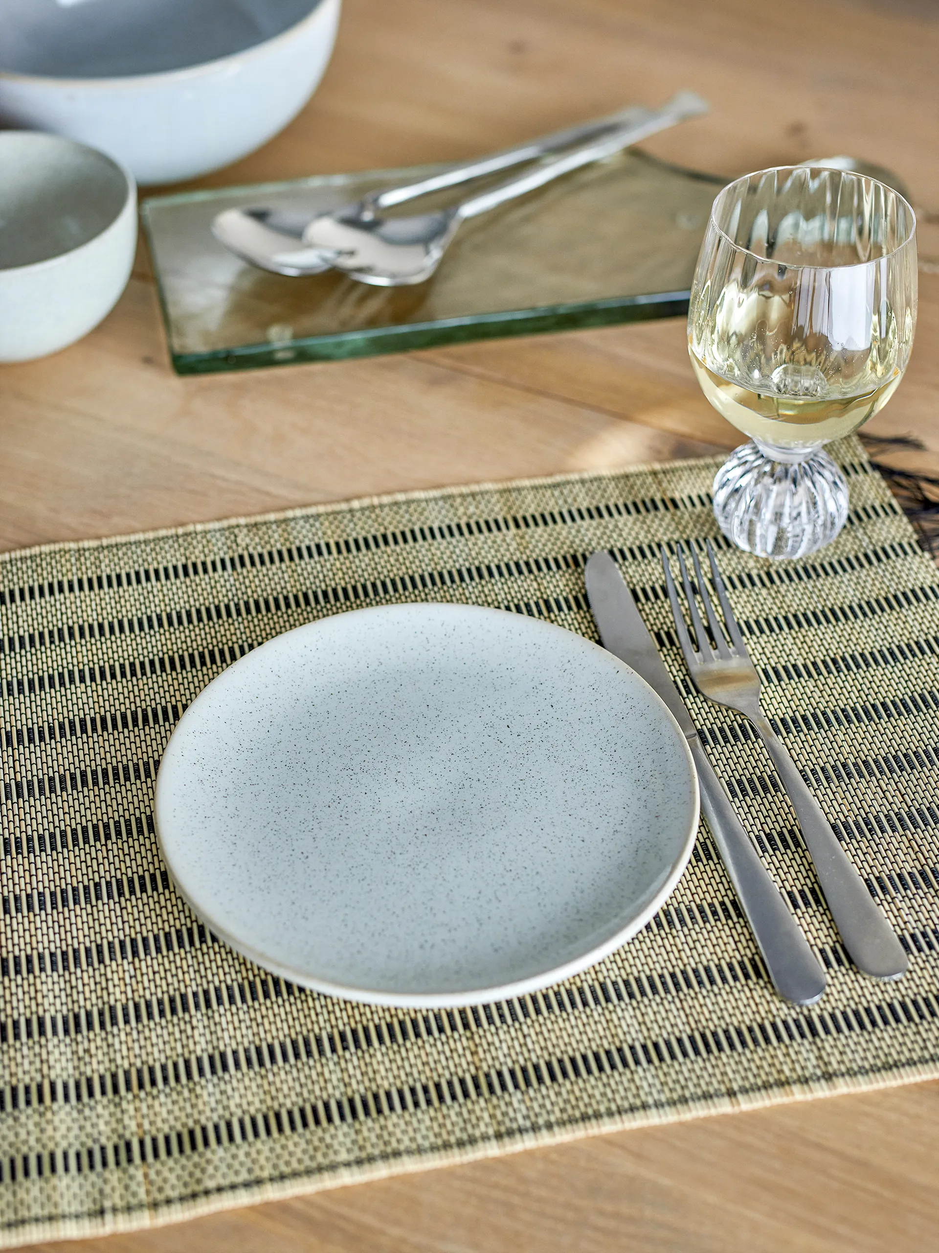 Talerz Addison Ø20 cm, Biały Bloomingville