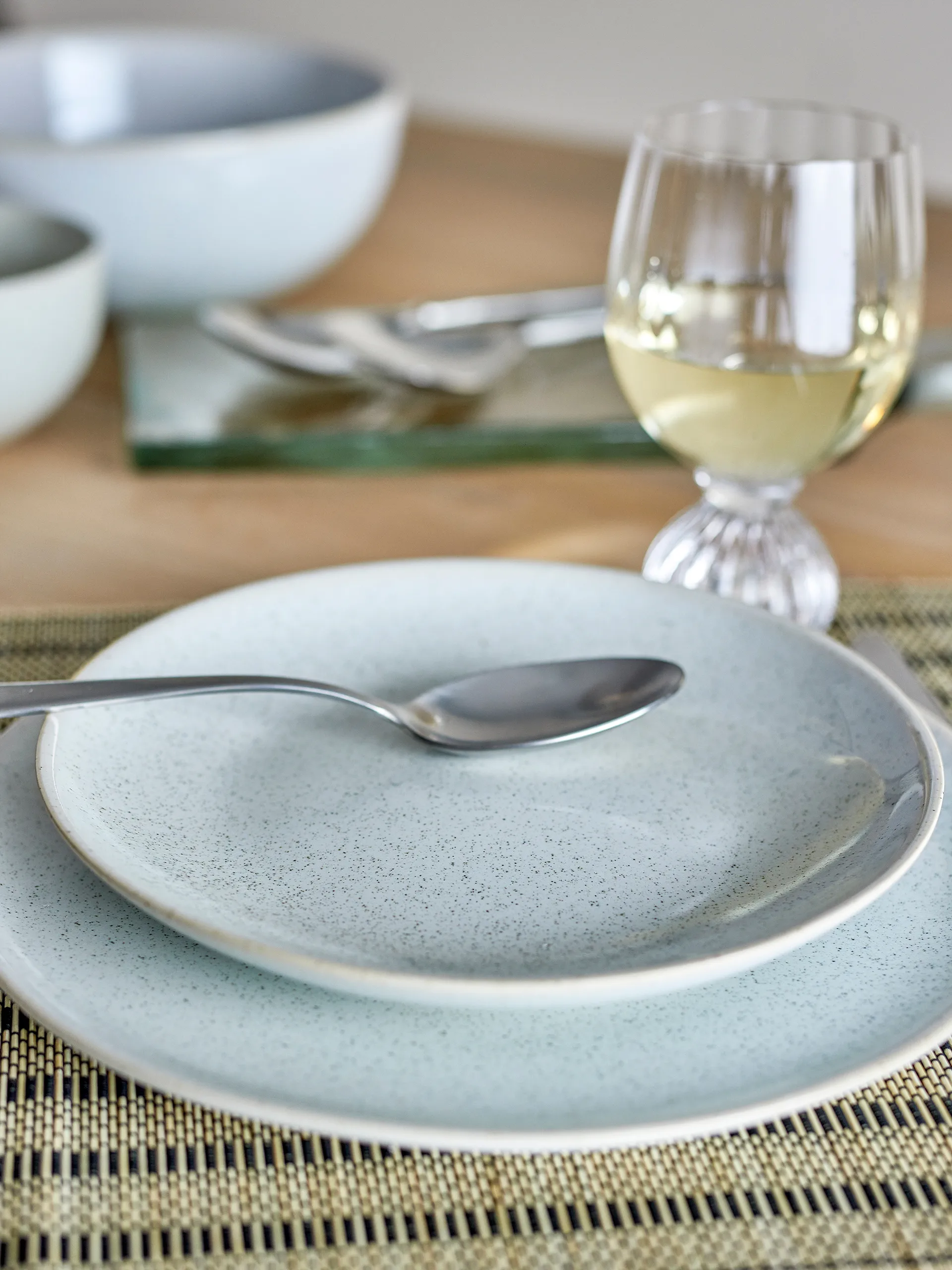 Talerz Addison Ø22 cm, Biały Bloomingville