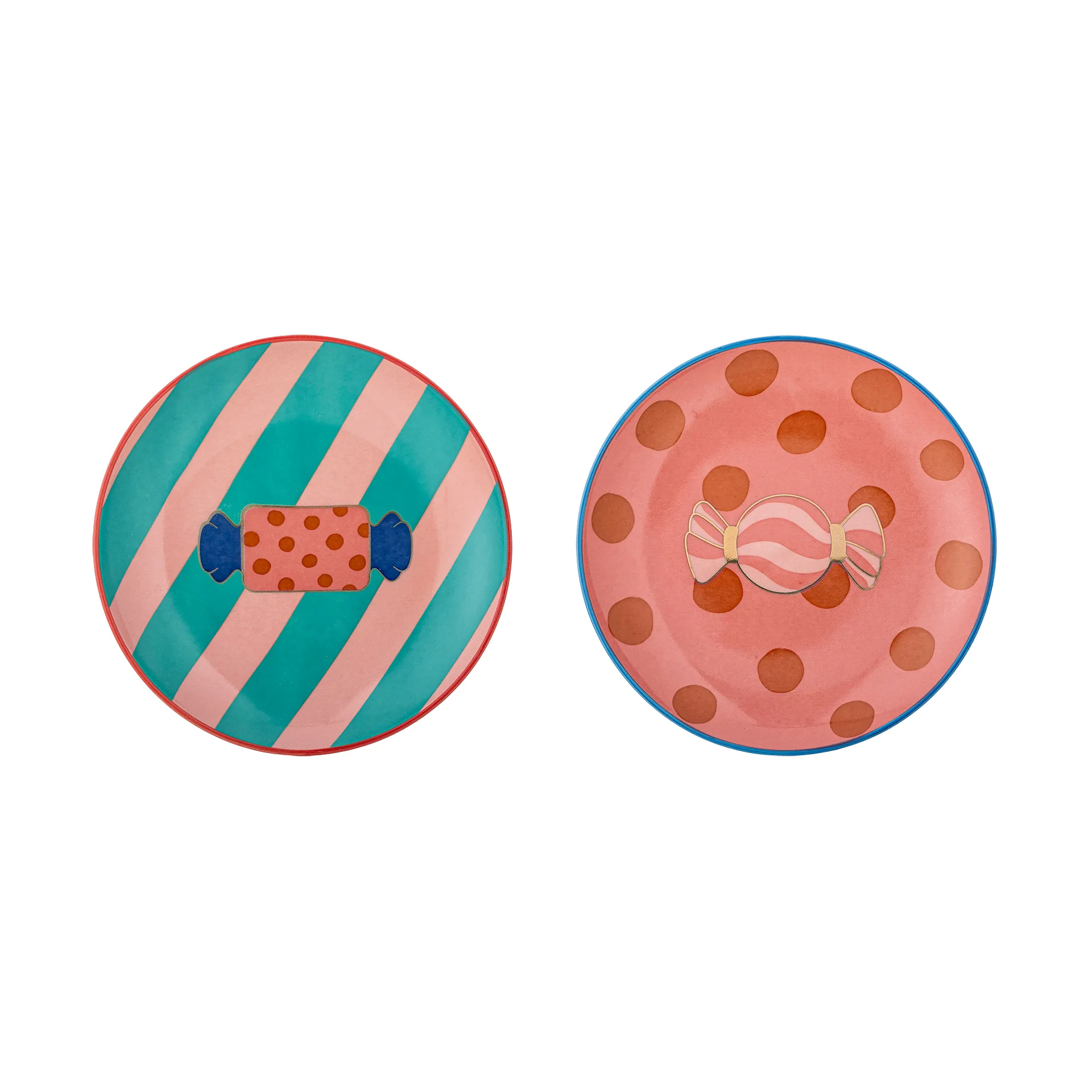 Talerz Caramella Ø16 cm, 2 części, Różowy Bloomingville