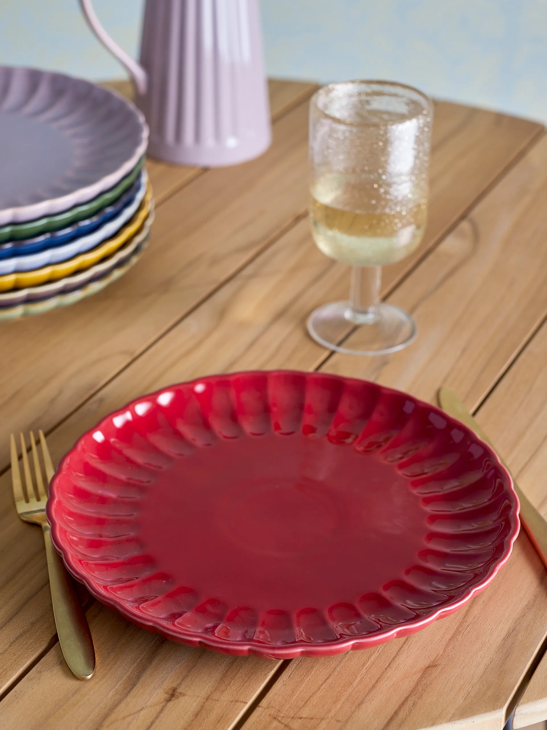 Talerz Latina Ø27 cm, Red Bloomingville