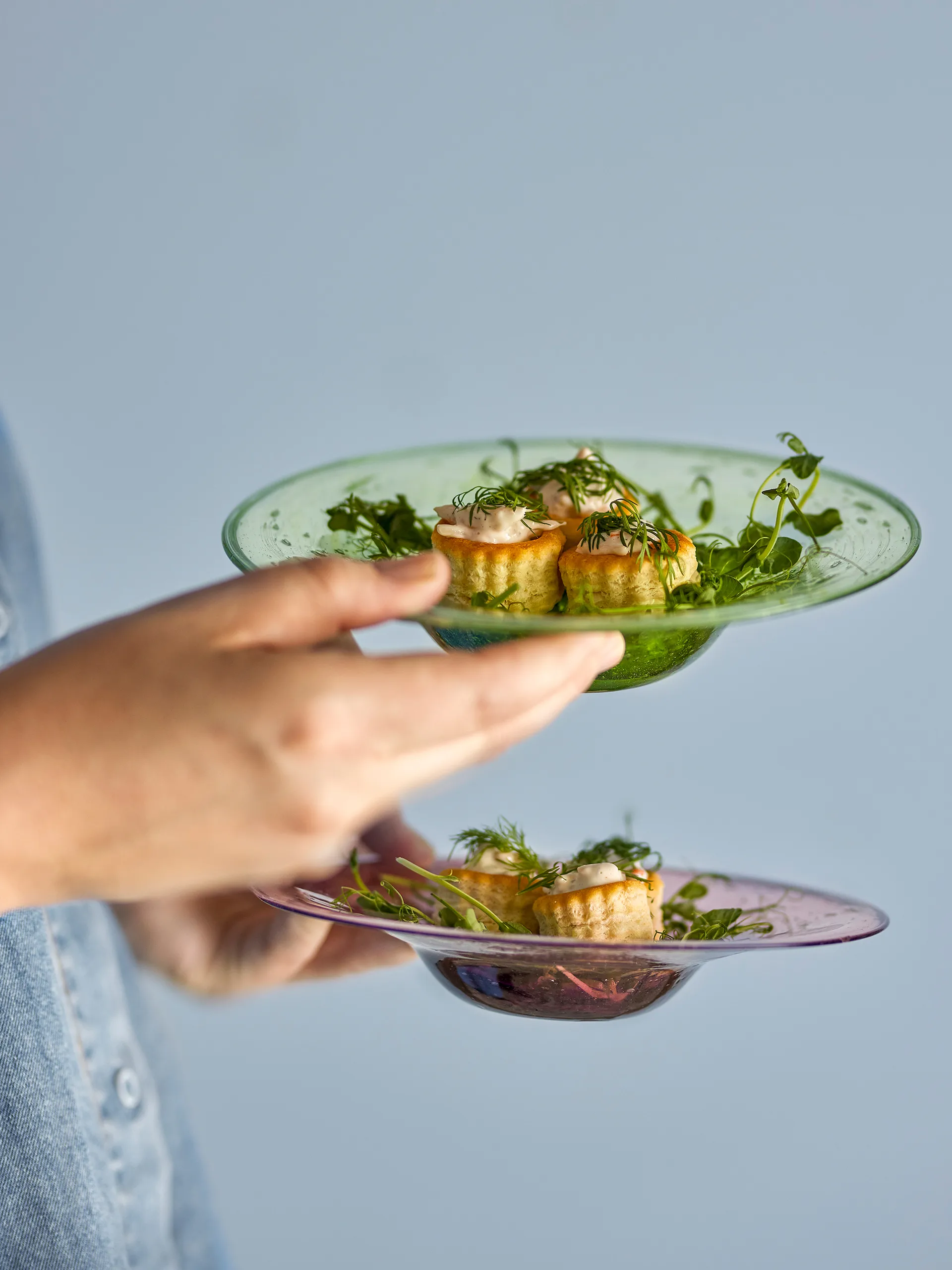 Talerz Sunil, 2-pak, Zielony Bloomingville