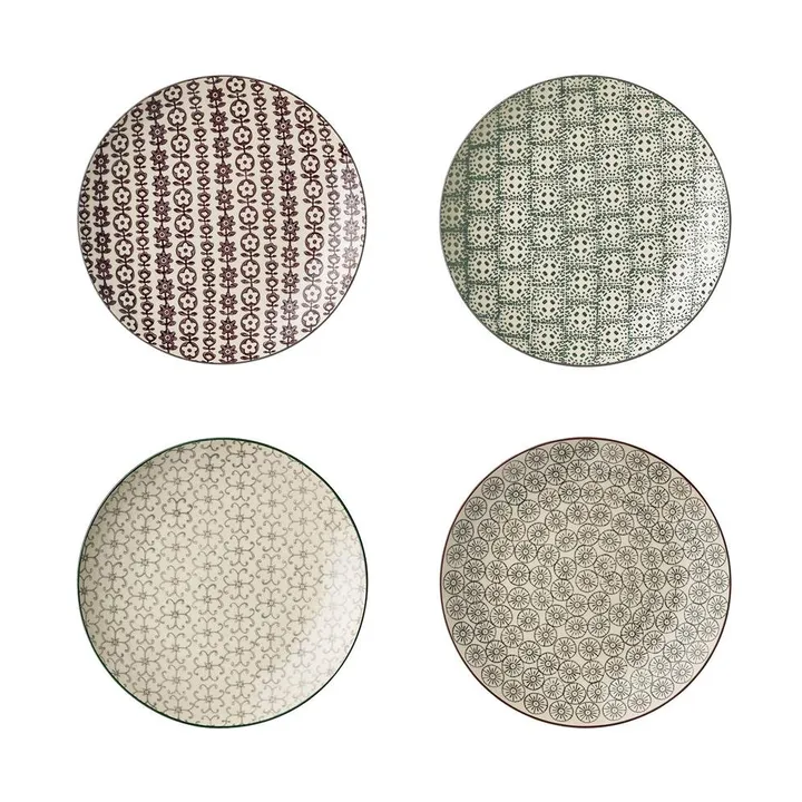 Talerze Karine 4 szt. Ø 20 cm - Bloomingville