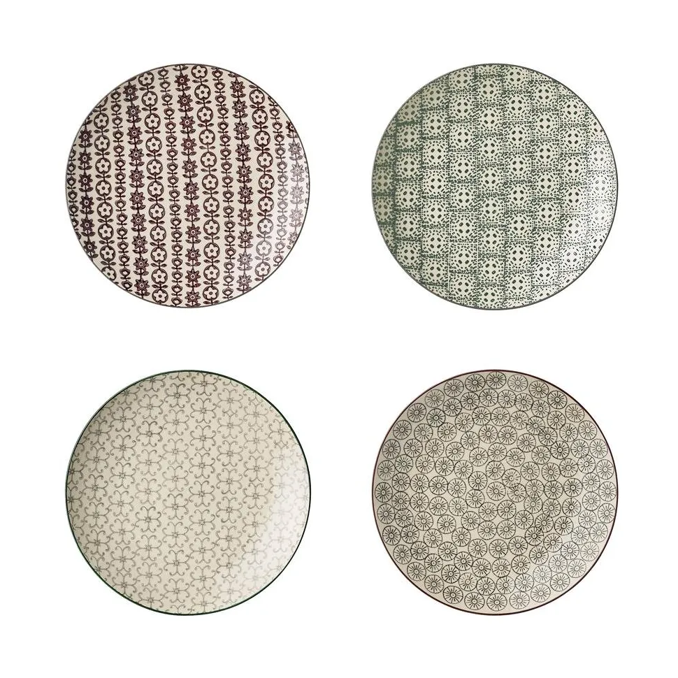 Talerze Karine 4 szt. Ø 20 cm Bloomingville