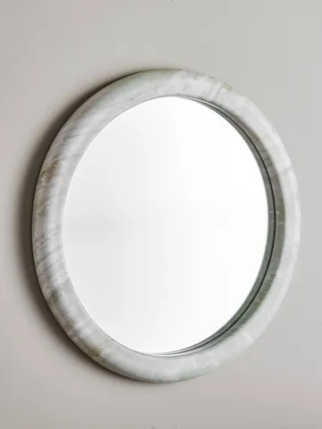 Vaka lustro ścienne - Nature, Ø50 cm - Bloomingville